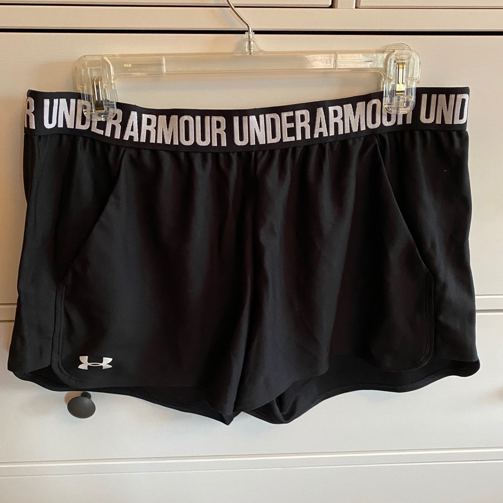 Under Armour shorts.
